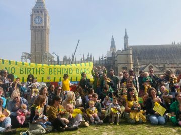Hosting the biggest baby protest in history to demand an end to prison for pregnant women